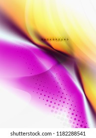 Background abstract - liquid colors wave flow, vector