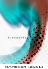 Background abstract - liquid colors wave flow, vector
