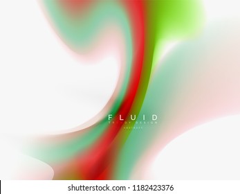 Background abstract - liquid colors wave flow, vector