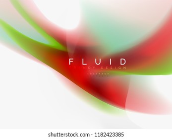 Background abstract - liquid colors wave flow, vector