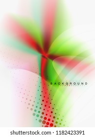 Background abstract - liquid colors wave flow, vector