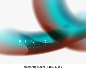 Background abstract - liquid colors wave flow, vector