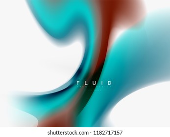 Background abstract - liquid colors wave flow, vector
