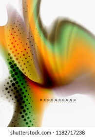 Background abstract - liquid colors wave flow, vector