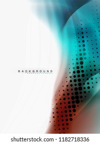 Resumen de fondo - flujo de onda de colores líquidos, vector