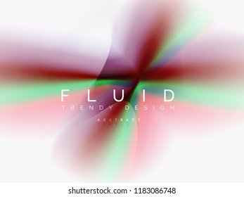 Resumen de fondo - flujo de onda de colores líquidos, vector