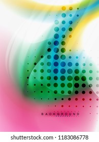 Background abstract - liquid colors wave flow, vector