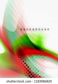 Background abstract - liquid colors wave flow, vector