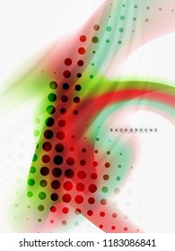 Background abstract - liquid colors wave flow, vector
