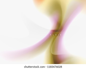 Background abstract - liquid colors wave flow, vector