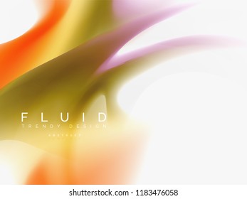 Resumen de fondo - flujo de onda de colores líquidos, vector