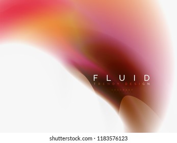 Background abstract - liquid colors wave flow, vector