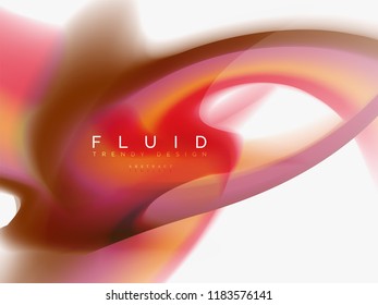 Resumen de fondo - flujo de onda de colores líquidos, vector