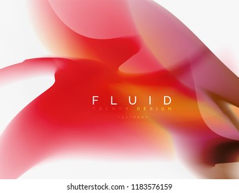 Background abstract - liquid colors wave flow, vector