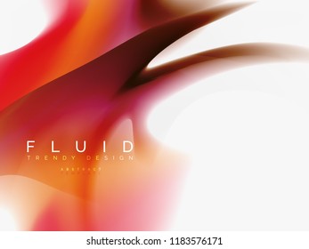Background abstract - liquid colors wave flow, vector