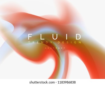 Resumen de fondo - flujo de onda de colores líquidos, vector