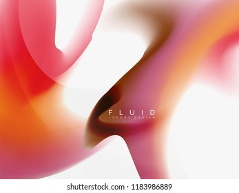 Resumen de fondo - flujo de onda de colores líquidos, vector