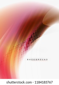 Background abstract - liquid colors wave flow, vector
