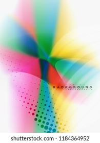 Resumen de fondo - flujo de onda de colores líquidos, vector