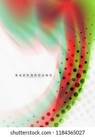 Background abstract - liquid colors wave flow, vector