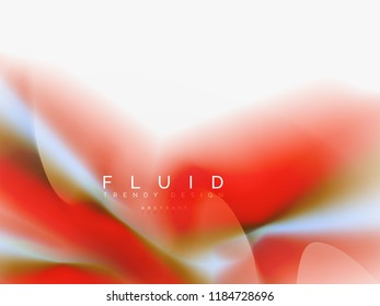 Abstrakter Hintergrund - Flüssige Farben - Wellenfluss, Vektorgrafik