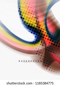Background abstract - liquid colors wave flow, vector