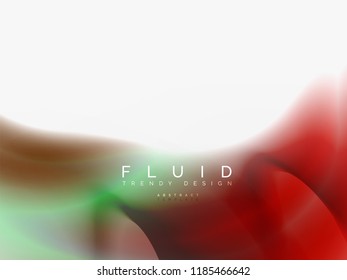 Background abstract - liquid colors wave flow, vector