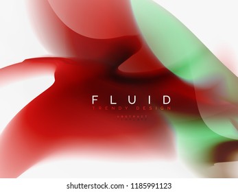 Resumen de fondo - flujo de onda de colores líquidos, vector