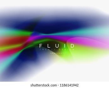 Resumen de fondo - flujo de onda de colores líquidos, vector