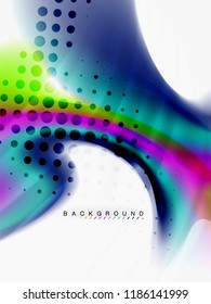 Abstrakter Hintergrund - Flüssige Farben - Wellenfluss, Vektorgrafik