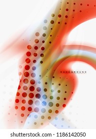 Resumen de fondo - flujo de onda de colores líquidos, vector