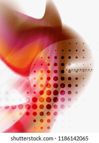 Resumen de fondo - flujo de onda de colores líquidos, vector