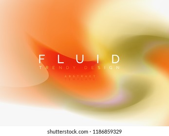 Resumen de fondo - flujo de onda de colores líquidos, vector