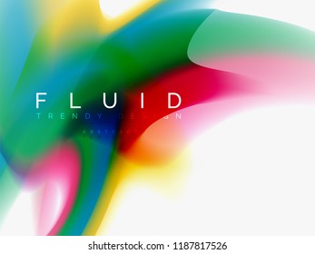 Background abstract - liquid colors wave flow, vector