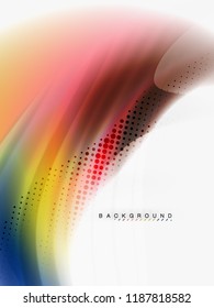Resumen de fondo - flujo de onda de colores líquidos, vector