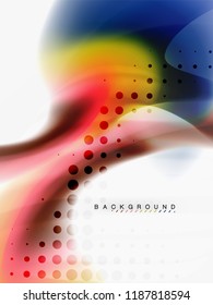 Resumen de fondo - flujo de onda de colores líquidos, vector