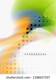 Resumen de fondo - flujo de onda de colores líquidos, vector
