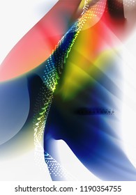 Background abstract - liquid colors wave flow, vector