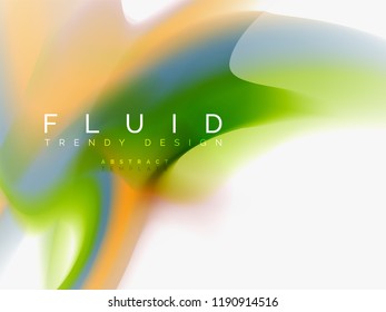Background abstract - liquid colors wave flow, vector