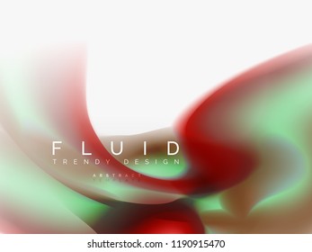 Resumen de fondo - flujo de onda de colores líquidos, vector