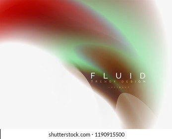 Background abstract - liquid colors wave flow, vector