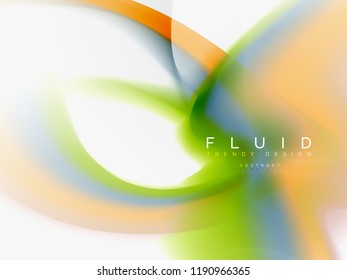 Resumen de fondo - flujo de onda de colores líquidos, vector