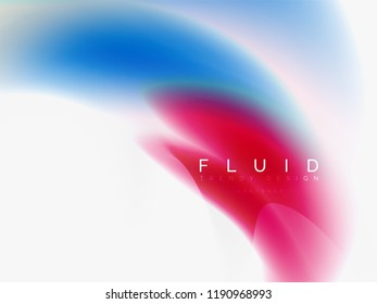 Background abstract - liquid colors wave flow, vector