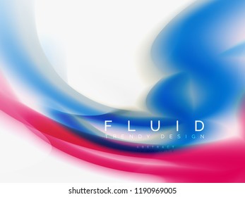 Background abstract - liquid colors wave flow, vector