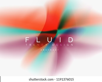 Background abstract - liquid colors wave flow, vector