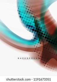 Resumen de fondo - flujo de onda de colores líquidos, vector