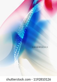 Background abstract - liquid colors wave flow, vector