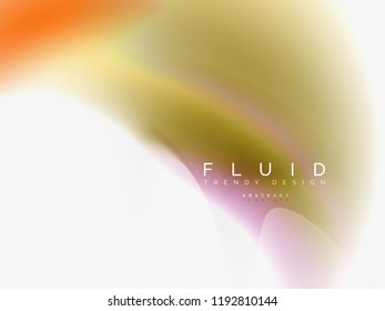 Resumen de fondo - flujo de onda de colores líquidos, vector