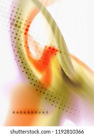 Resumen de fondo - flujo de onda de colores líquidos, vector