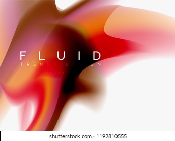 Resumen de fondo - flujo de onda de colores líquidos, vector
